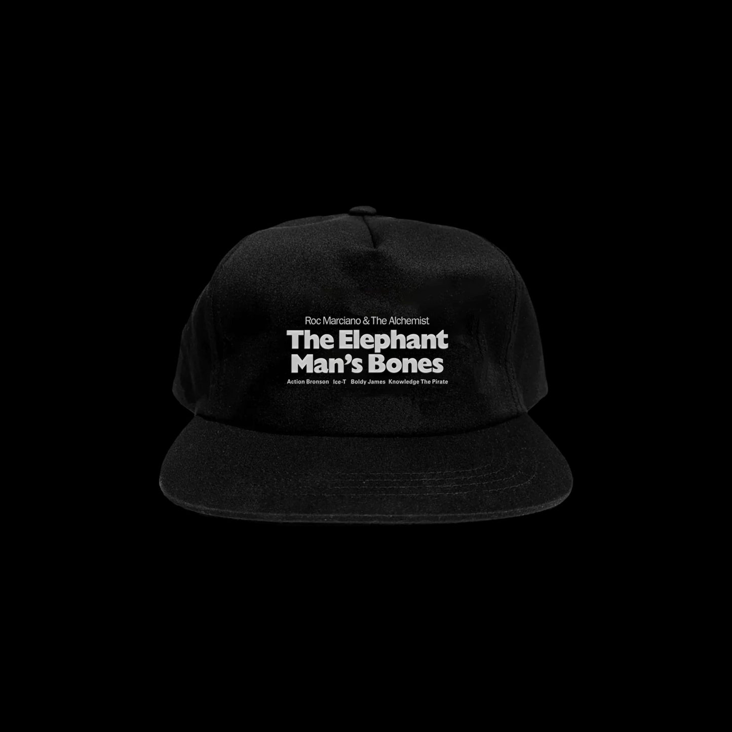 The Elephant Man's Bones (5 Panel Black Hat)