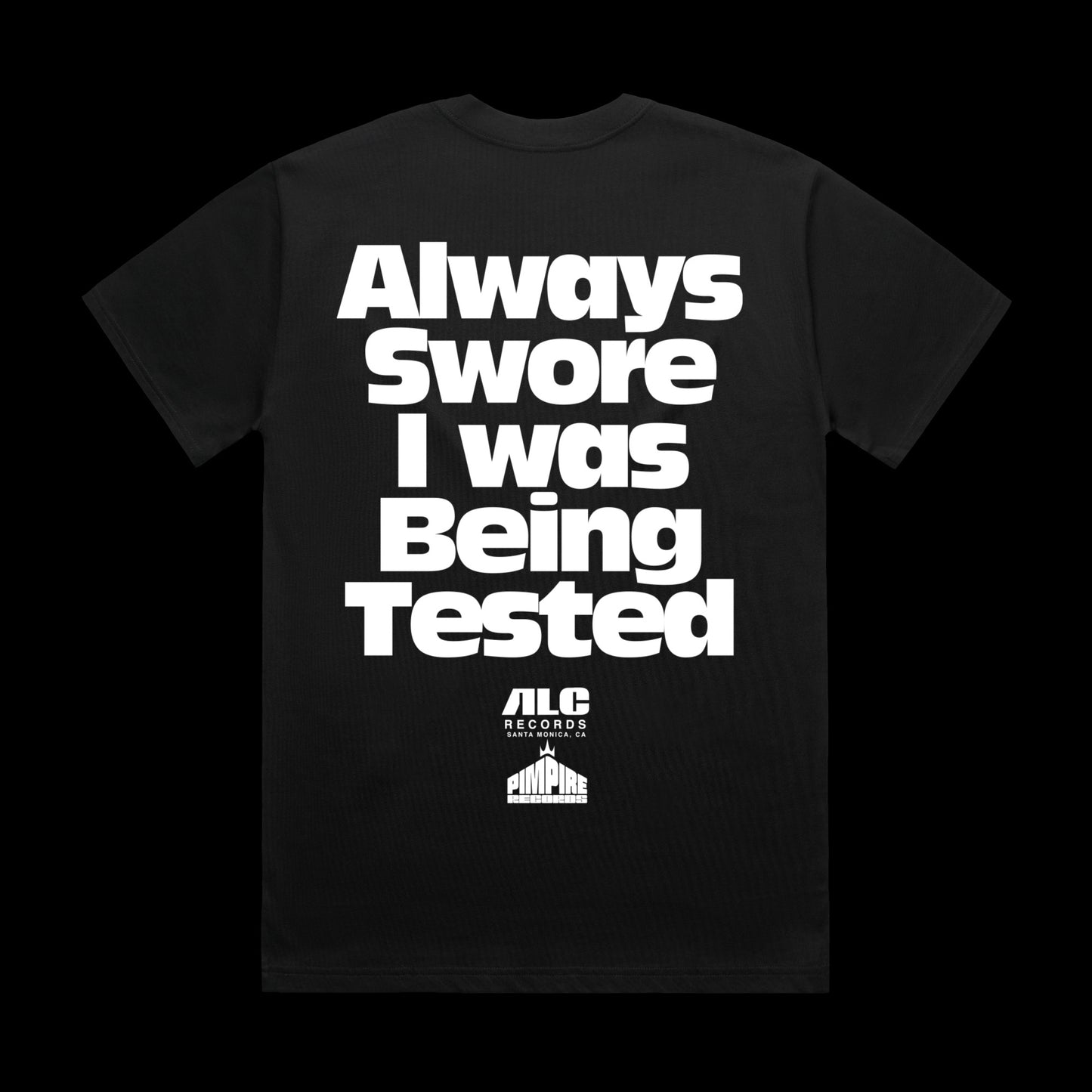 Swore I Was Being Tested (Black Shortsleeve Shirt)