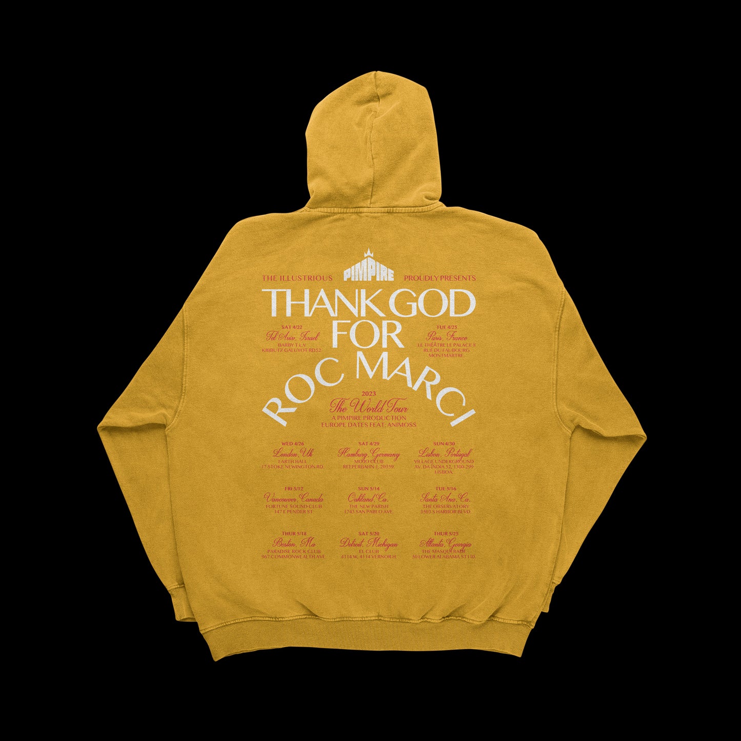 Thank God For Roc Marci Tour (Yellow Hoodie)